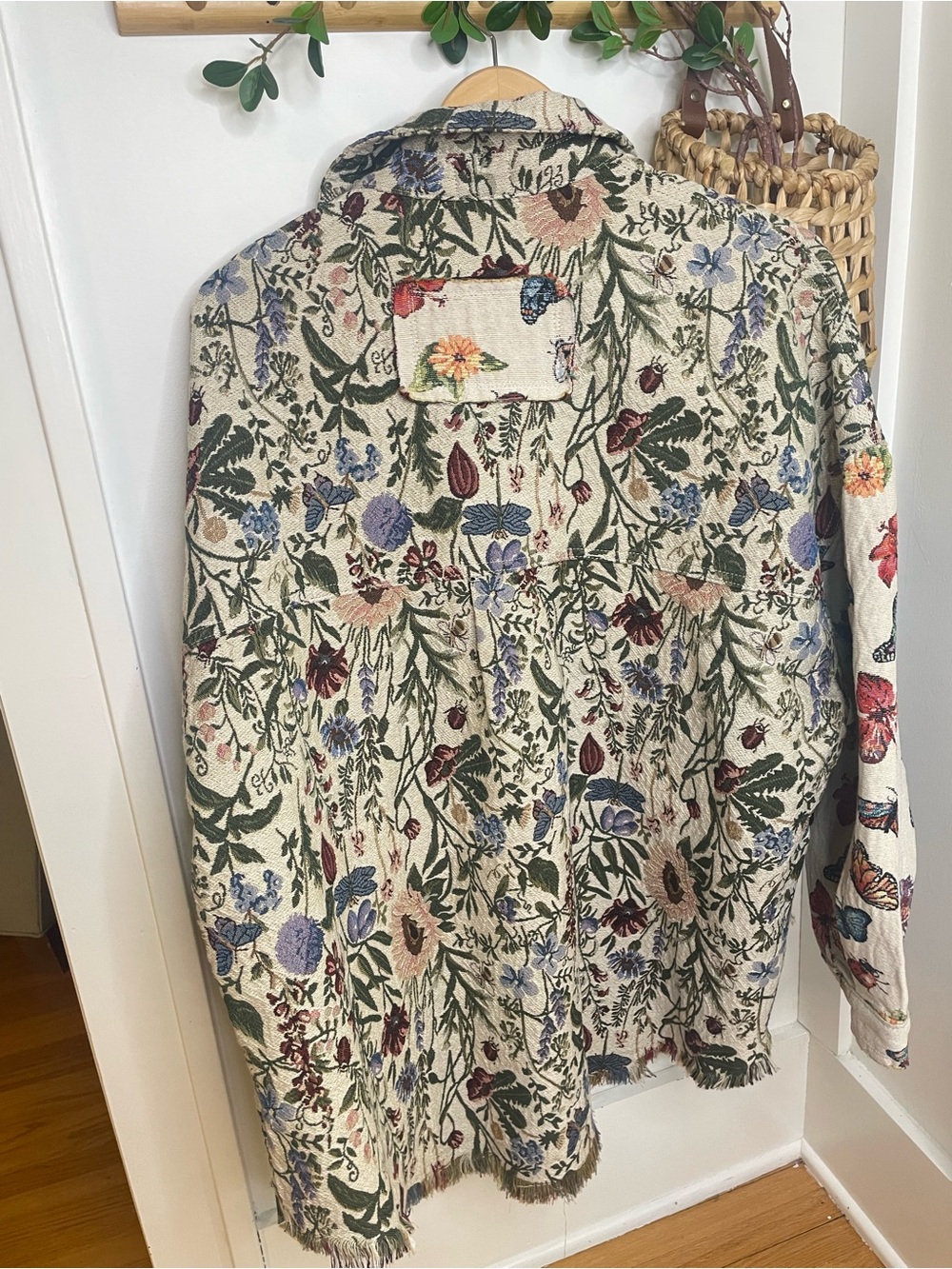The Luana POL Floral Butterfly Oversized Jacket - Picture 8 of 9